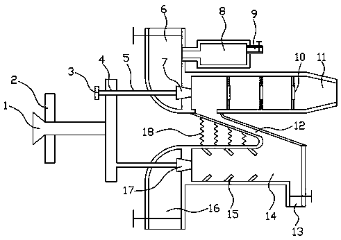 Steam power energy-saving water supply device for wine brewing