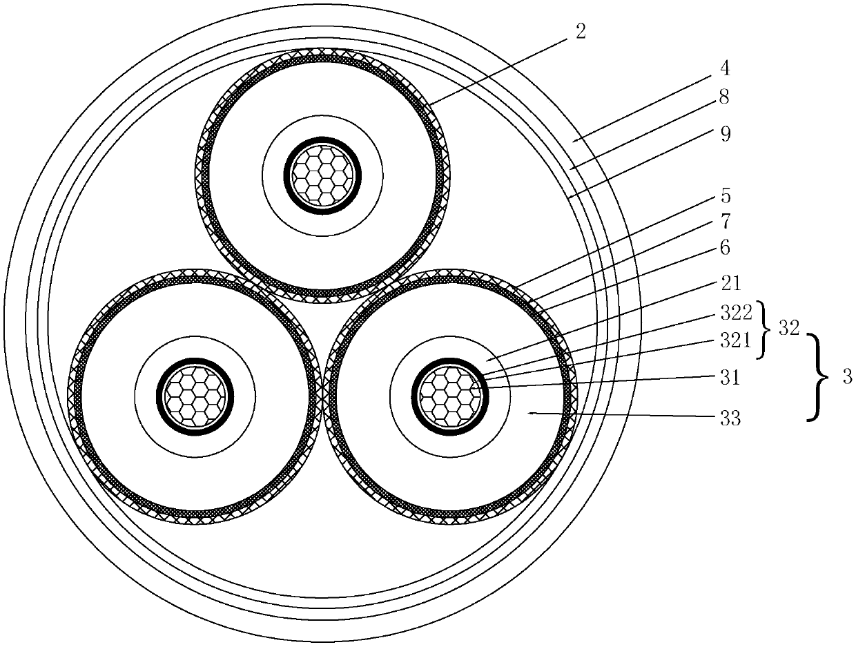 Crosslinked cable hot melting connector and manufacturing method thereof