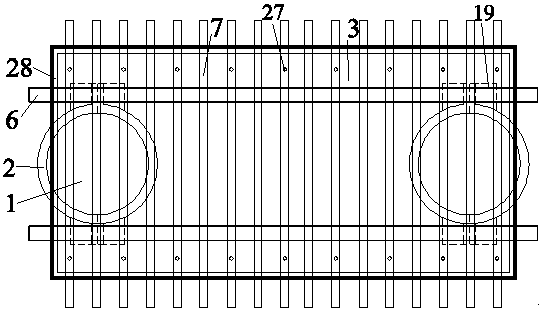 Bridge pier capping beam hoop steel beam template system and construction method thereof