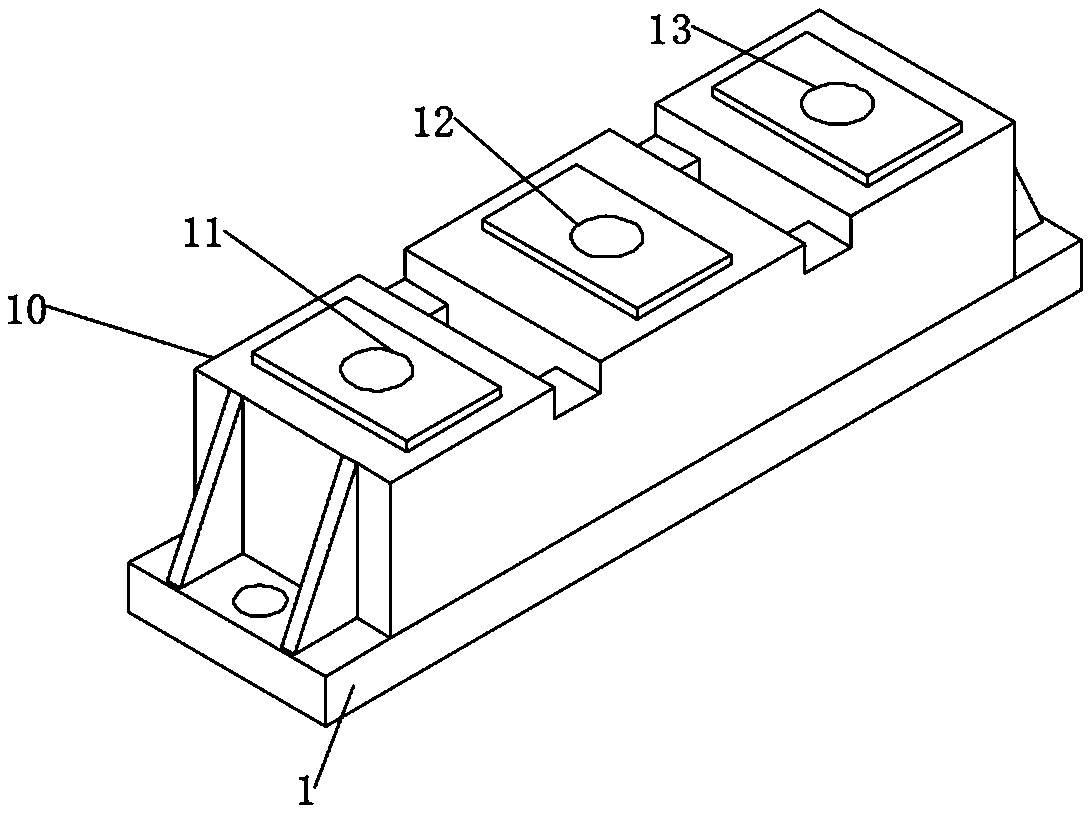 Preparation process of heat dissipation package for compact IGBT module