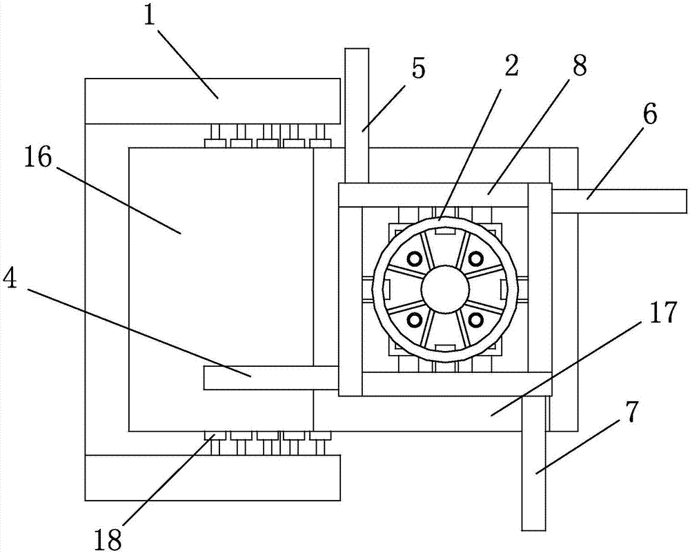 Partitioned sewage drainage device for sewage treatment