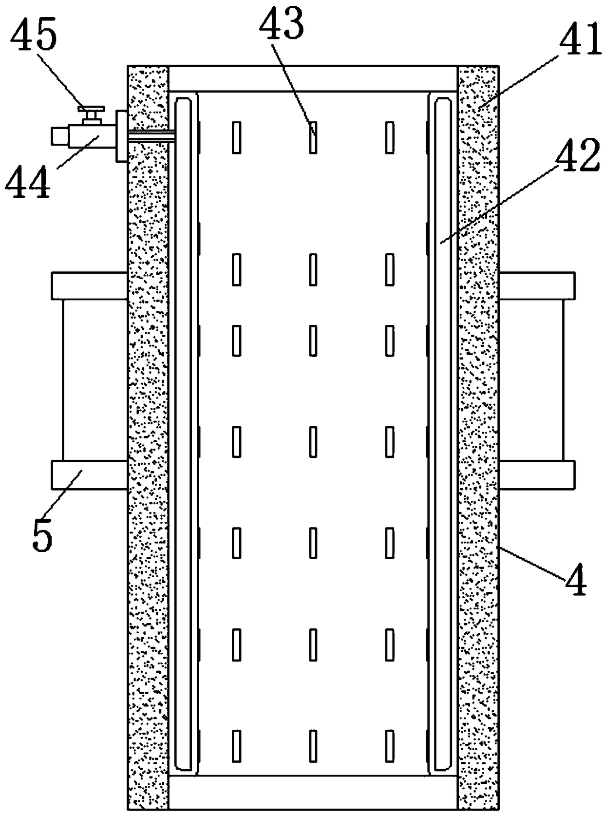 Chimney tube ash-removing device