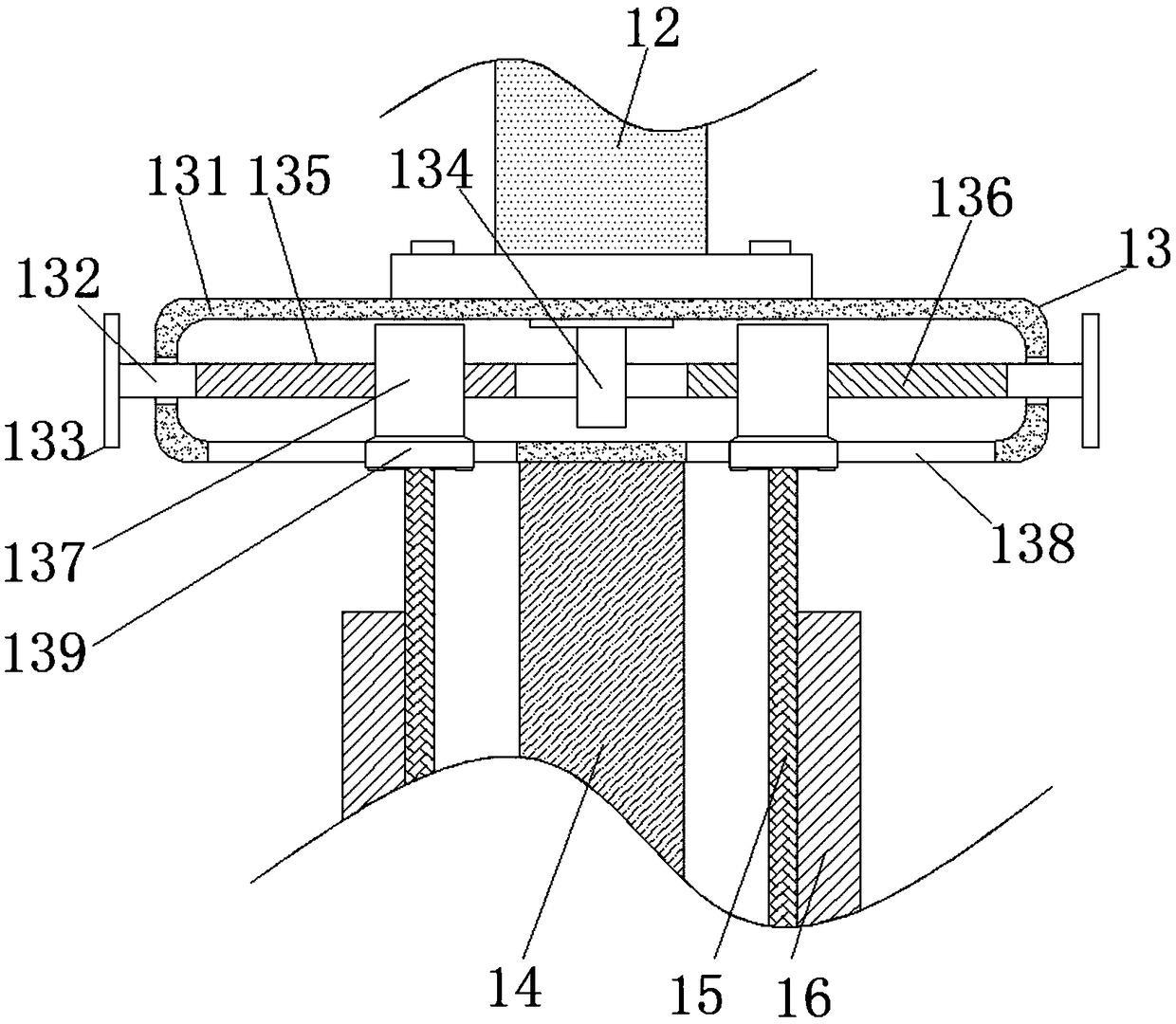 Chimney tube ash-removing device