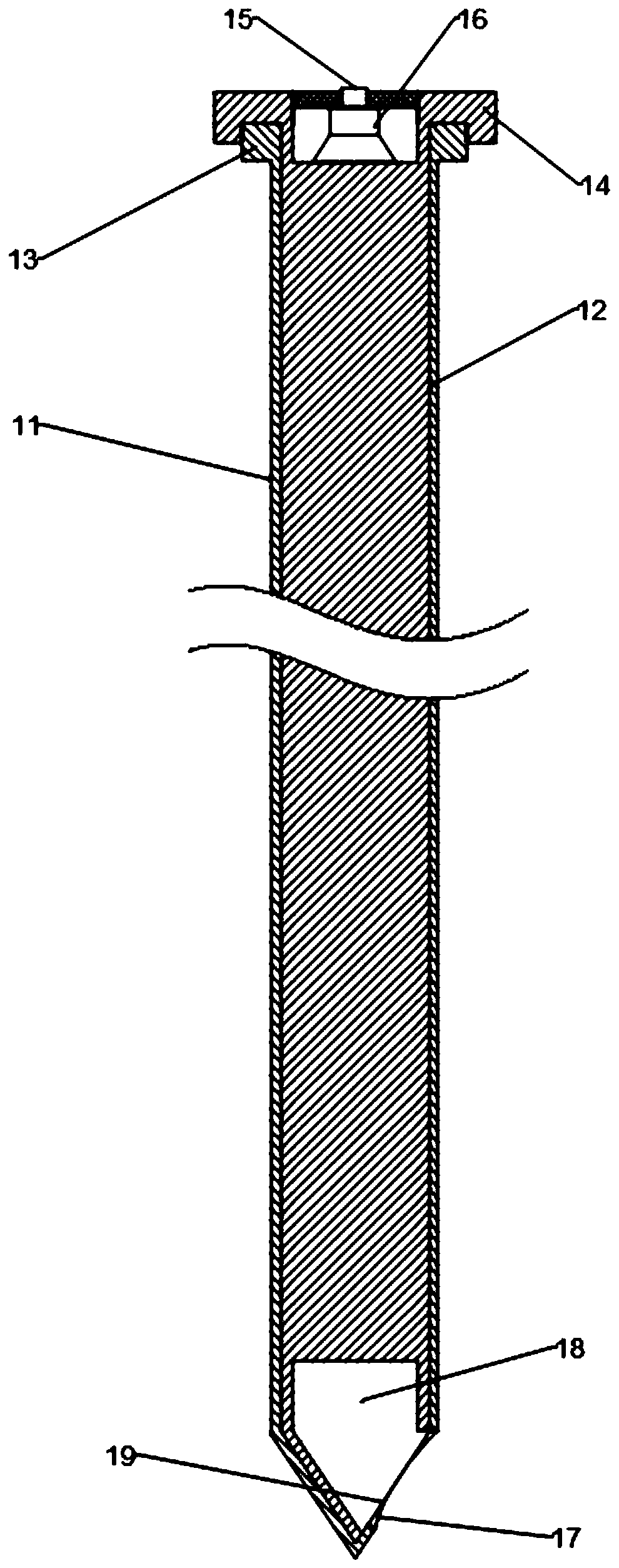 Device for performing puncture biopsy under laser guide