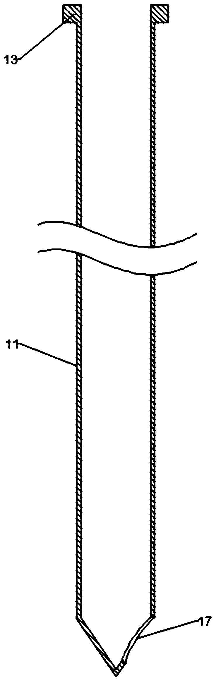 Device for performing puncture biopsy under laser guide