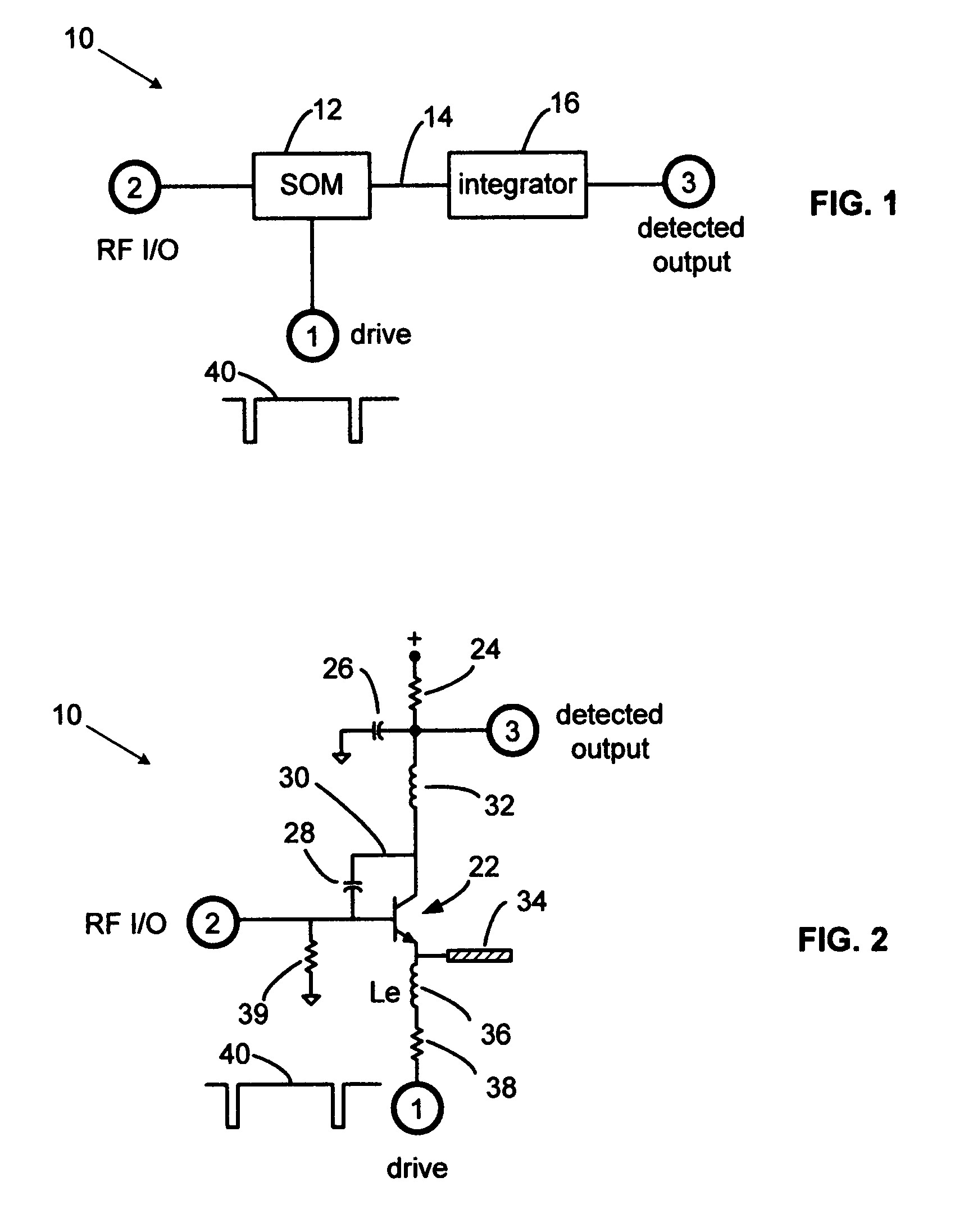 Self-oscillating UWB emitter-detector