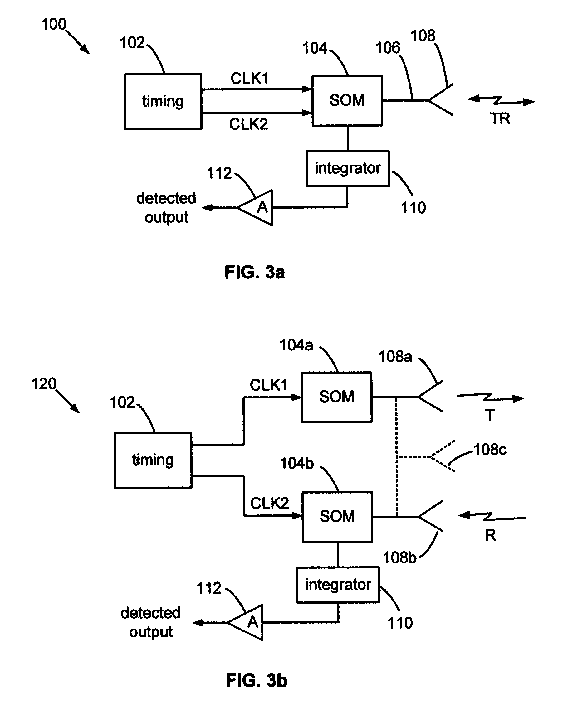 Self-oscillating UWB emitter-detector