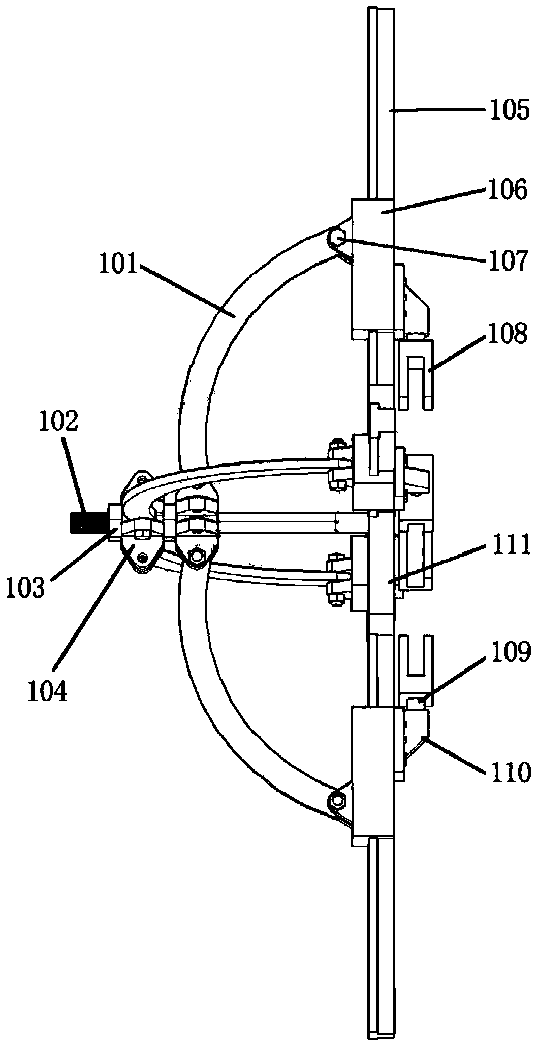 Experimental device and test method for electrochemical corrosion of specimens loaded with bidirectional tensile stress