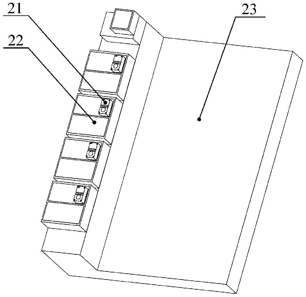 Aging device and aging method for laser device chip