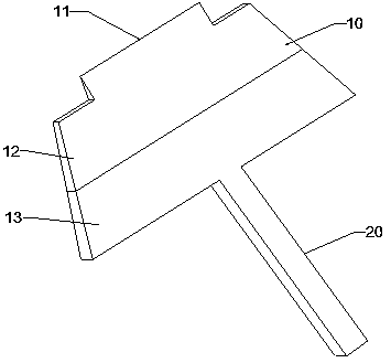 Glue scraping tool for prefabricated building construction