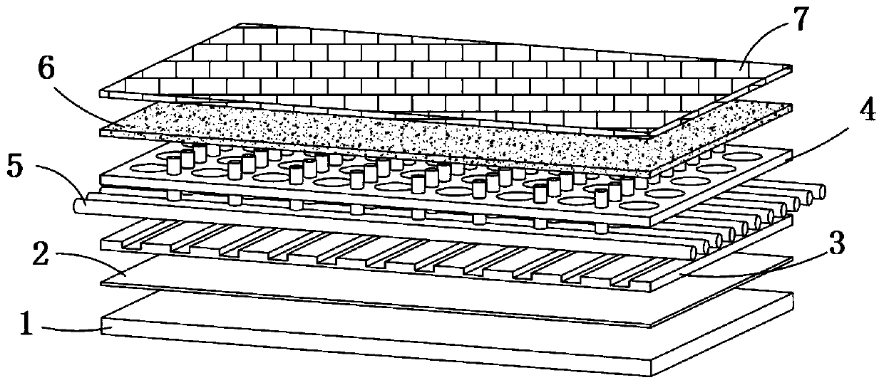 Terrestrial heat type building heating system