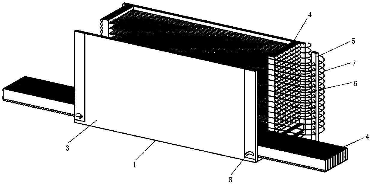 Manufacturing device and preparation method of a plug-free light-transmitting concrete slab