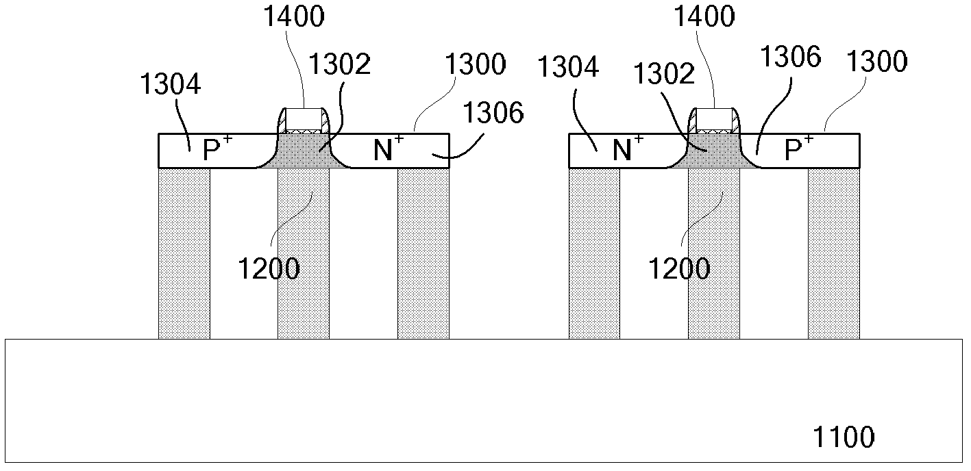 Tunneling field effect transistor structure with suspended source and drain regions and forming method thereof