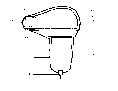 Drug thermomagnetic meridian and collateral physiotherapy instrument