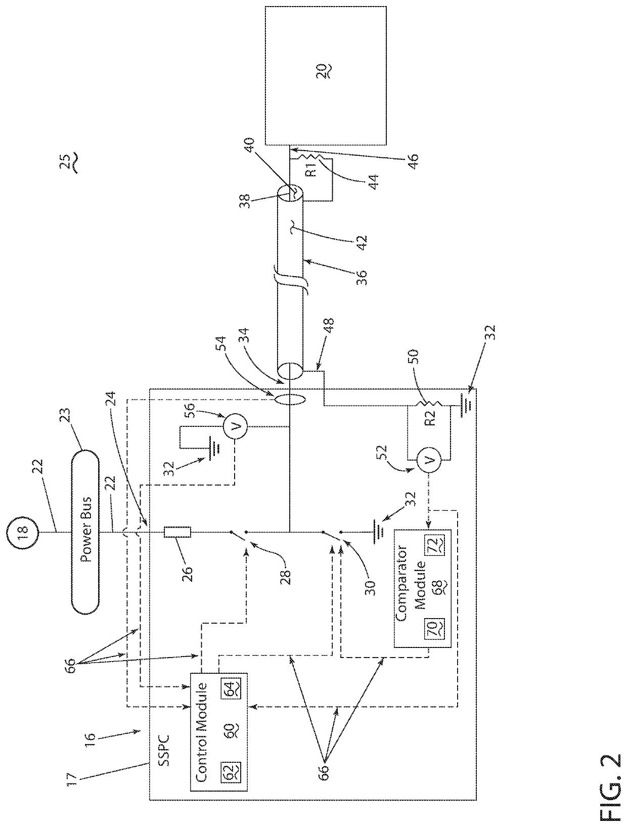 Method and circuit for detecting an arc fault