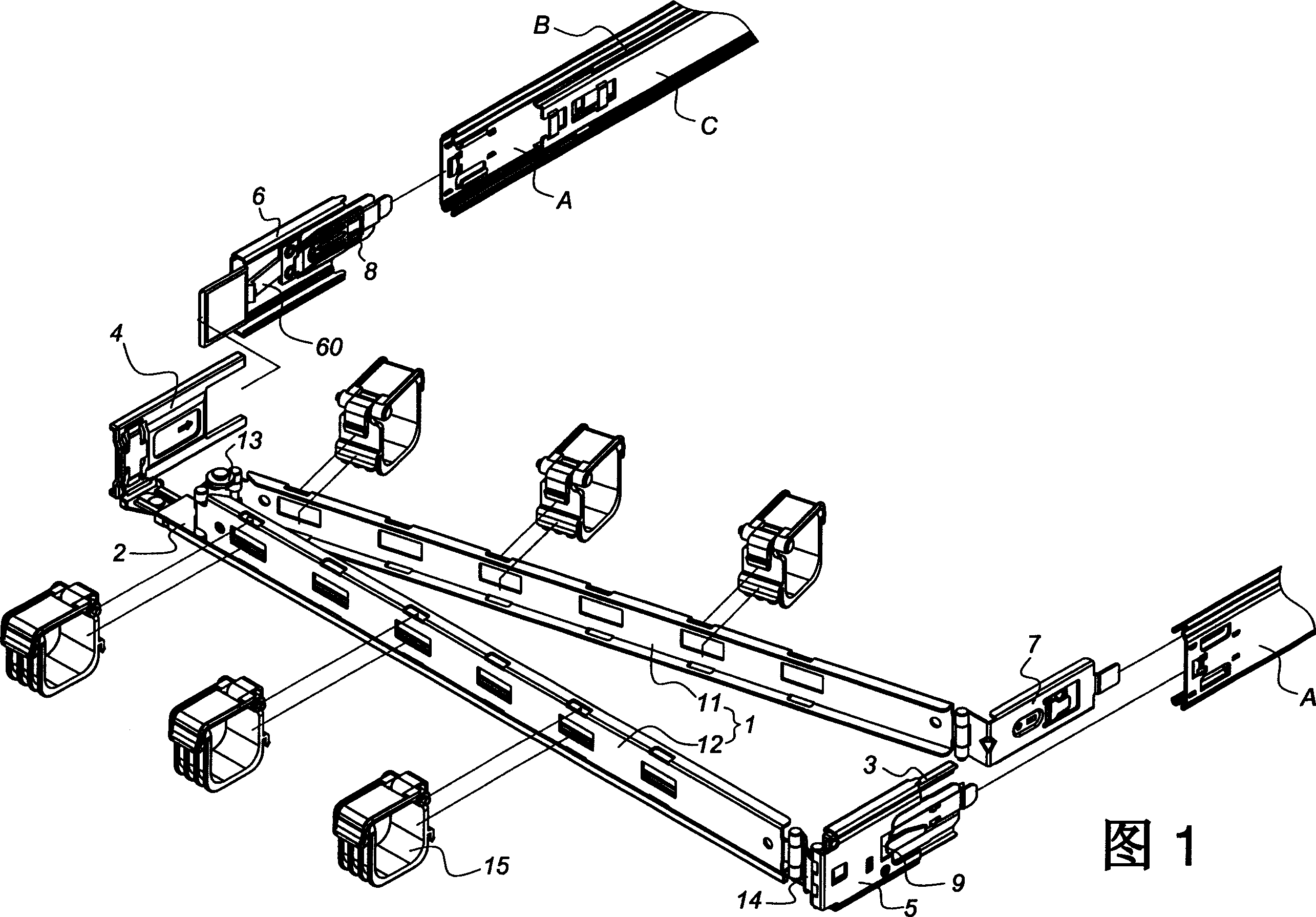 Wire arrangement supporter combined structure