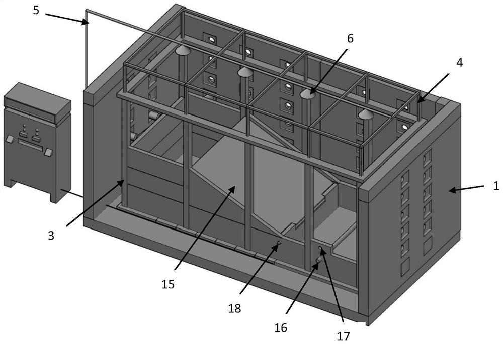 A model test device for pipeline safety in landslide areas based on gravity-loaded materials