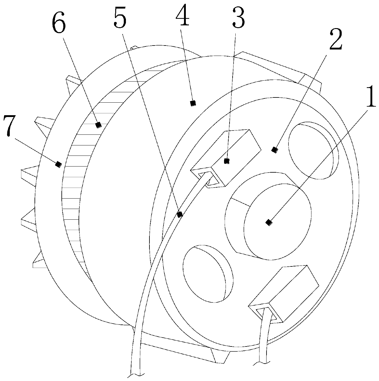 A wiring connection device for pin slot segmental busbars in generator sets