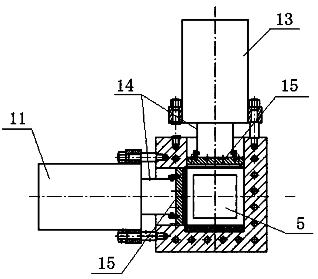 Propagation simulation and permeability test integrated experimental device for true triaxial crack, and method thereof