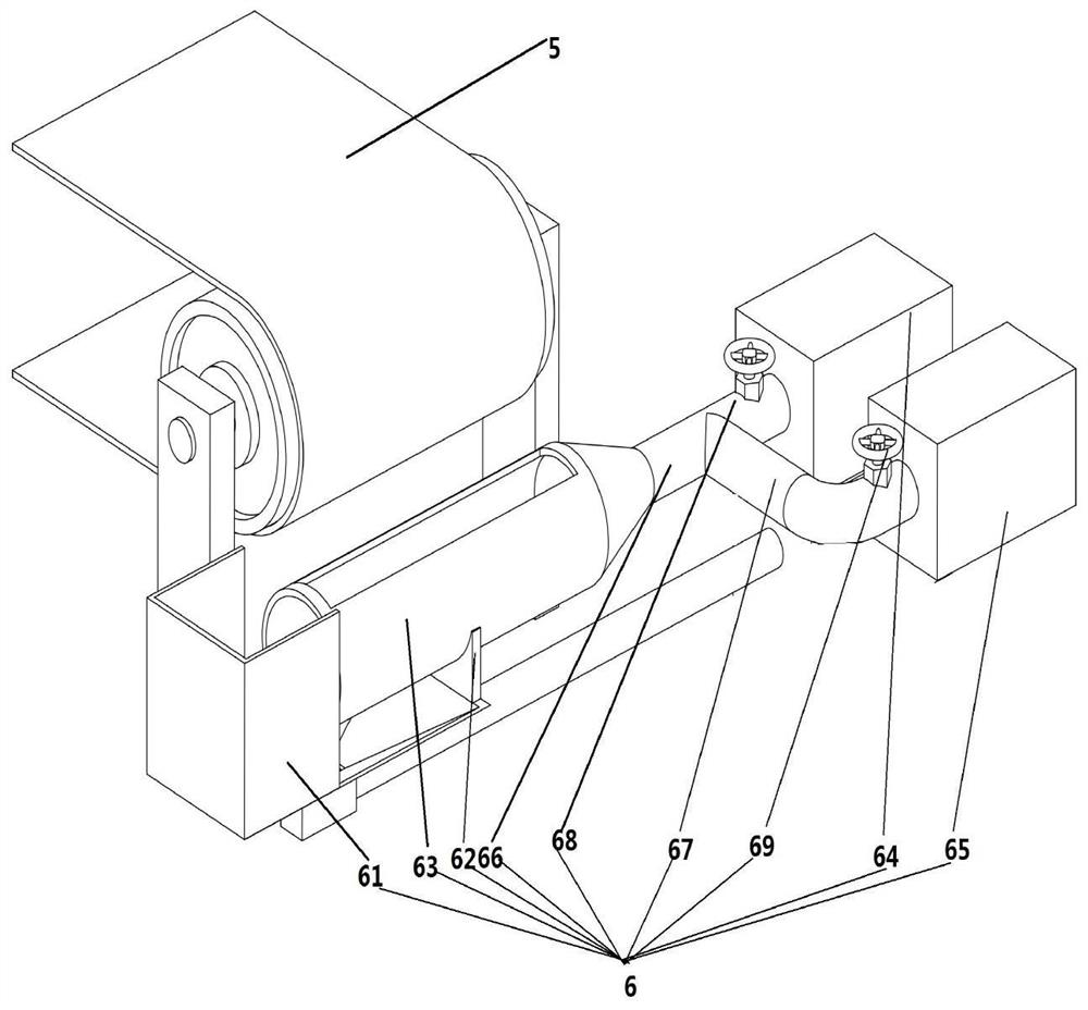 A sand washing mud dehydration system