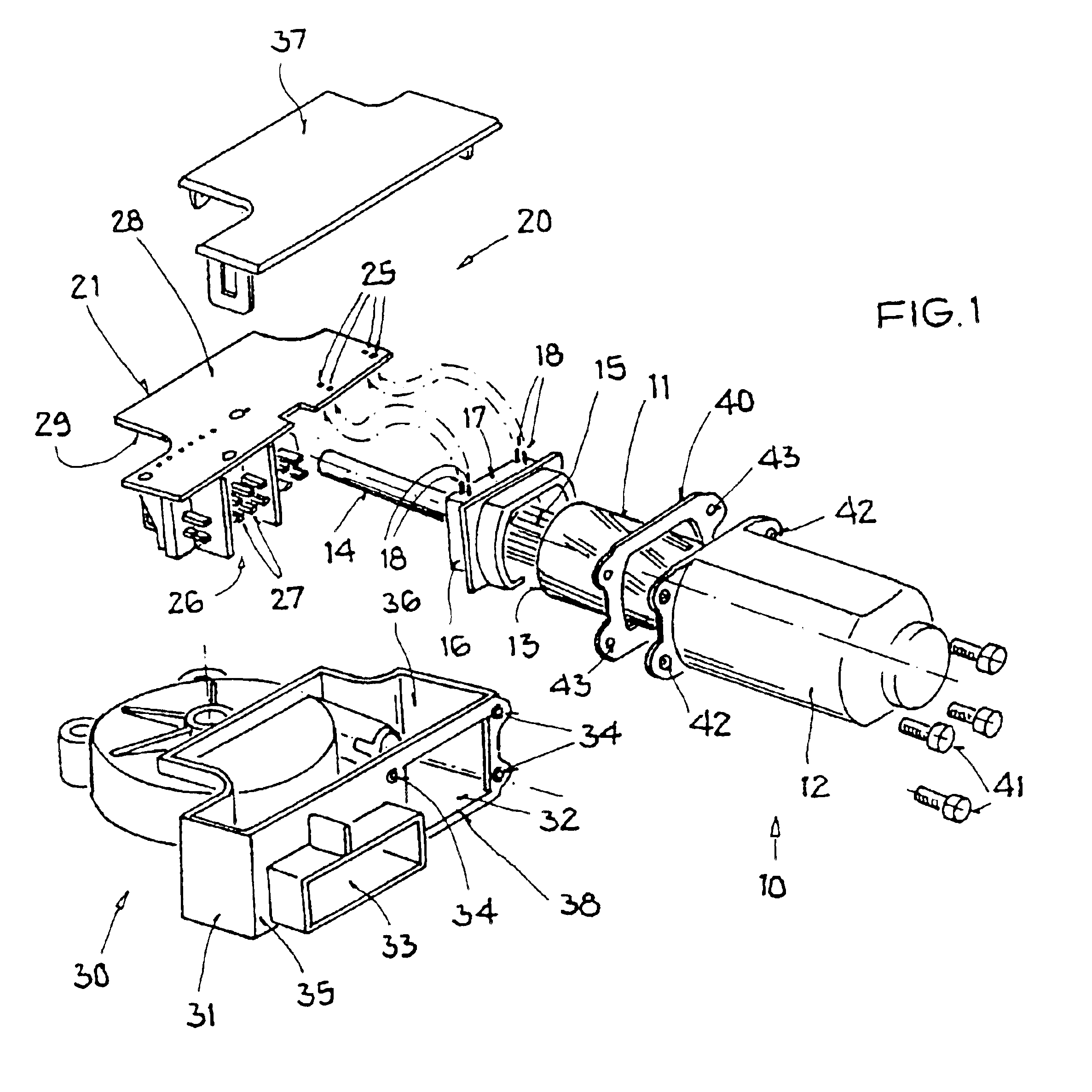 Electric drive unit consisting of an electromotor and an electronic module