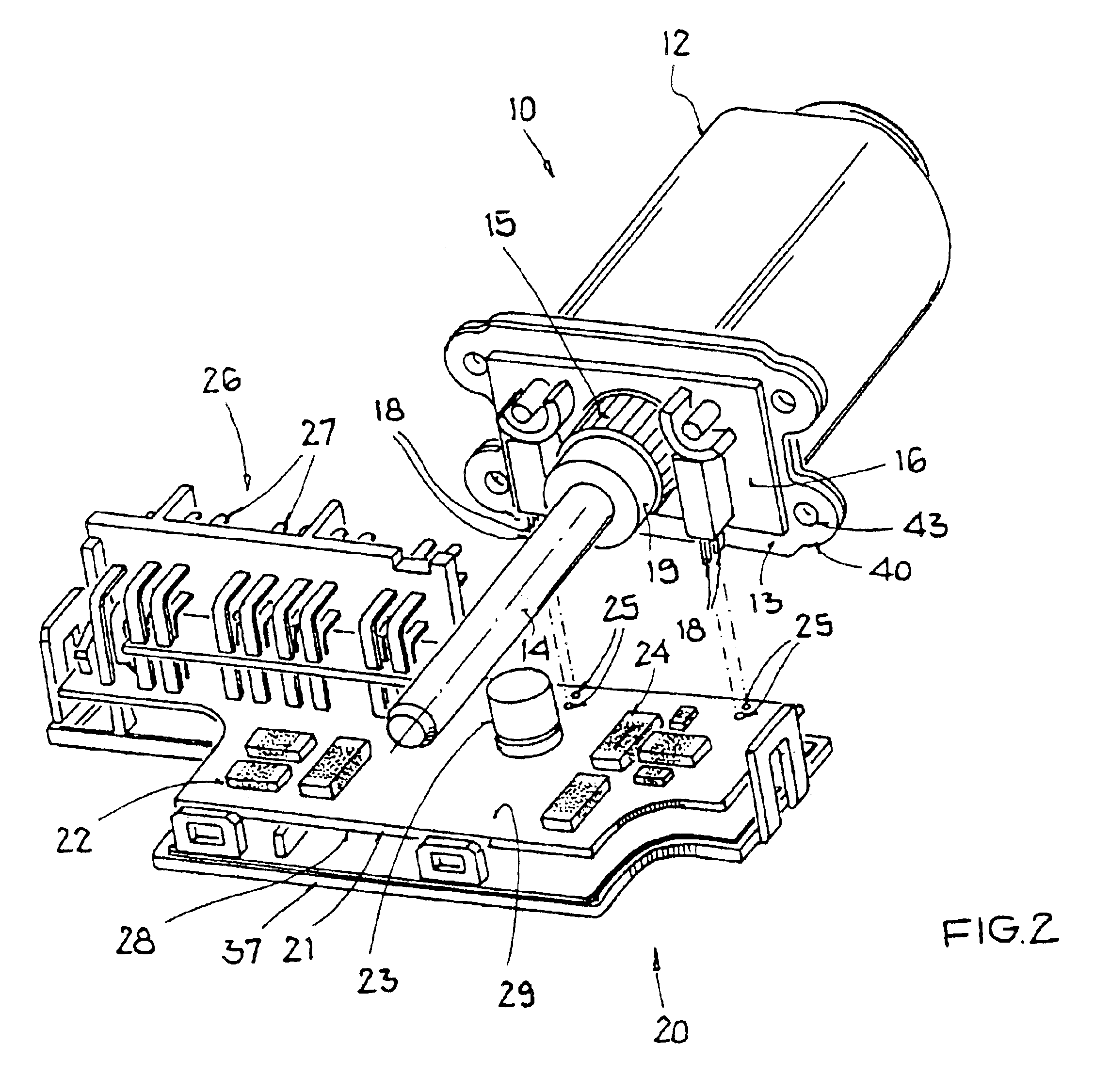 Electric drive unit consisting of an electromotor and an electronic module