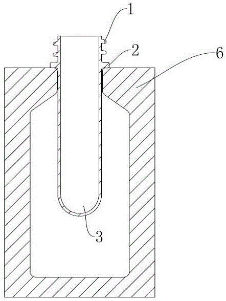 Blow-molding blank cooling mounting base