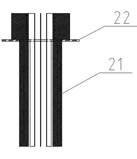 Free interface forming device and windowless spallation target system