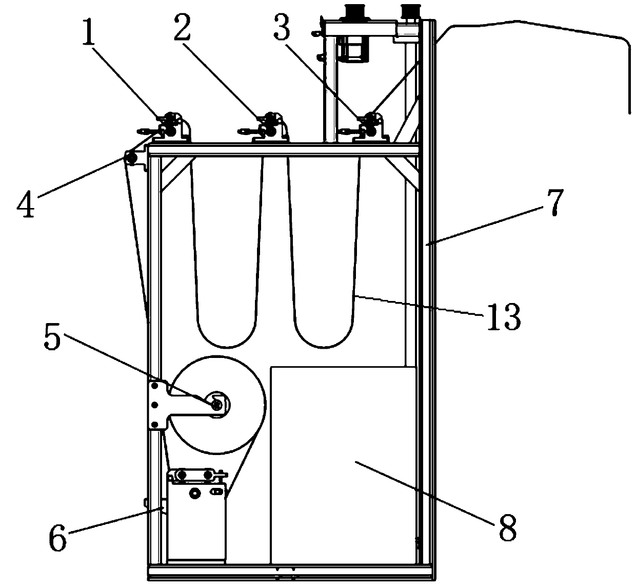 Wallpaper airing device and method