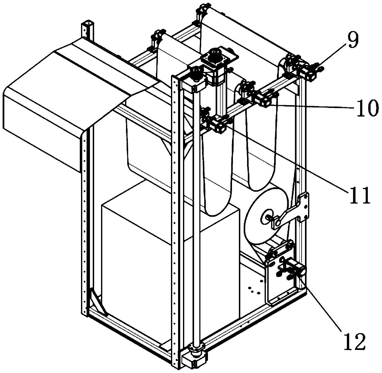 Wallpaper airing device and method