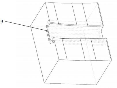 Forming method of variable strength hot stamped piece and die