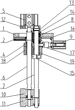 Automatic opening mechanism for automobile engine tile cover