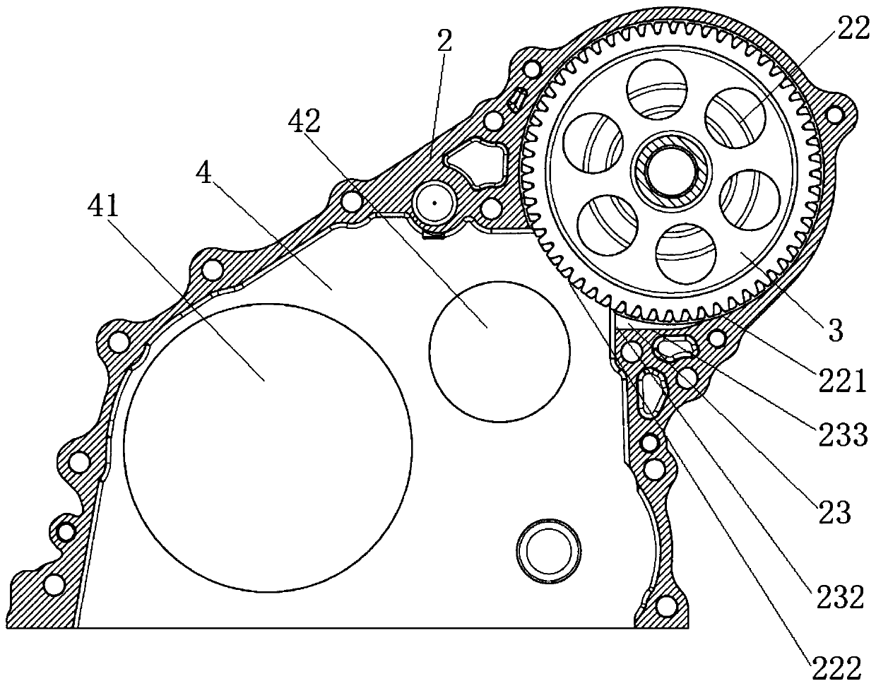 Crankshaft rear oil seal seat, engine oil return structure, engine and vehicle