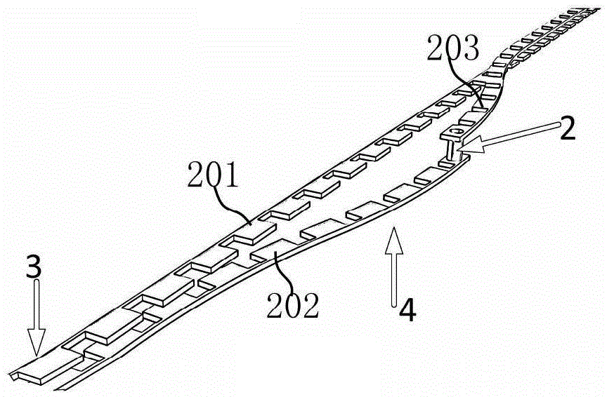 Jump layer transmission line based on artificial surface plasma polaritons