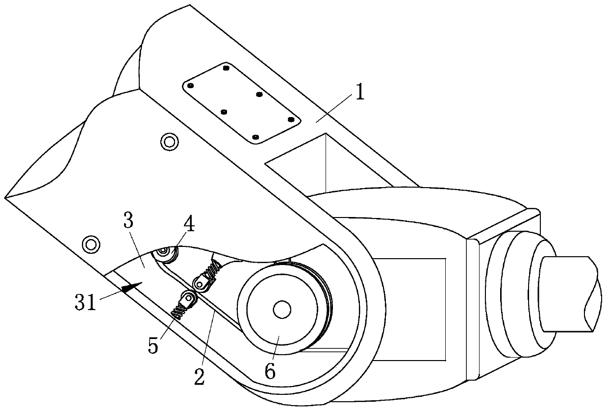 Cable winding device for robot using ultra-flexible wear-resistant cable