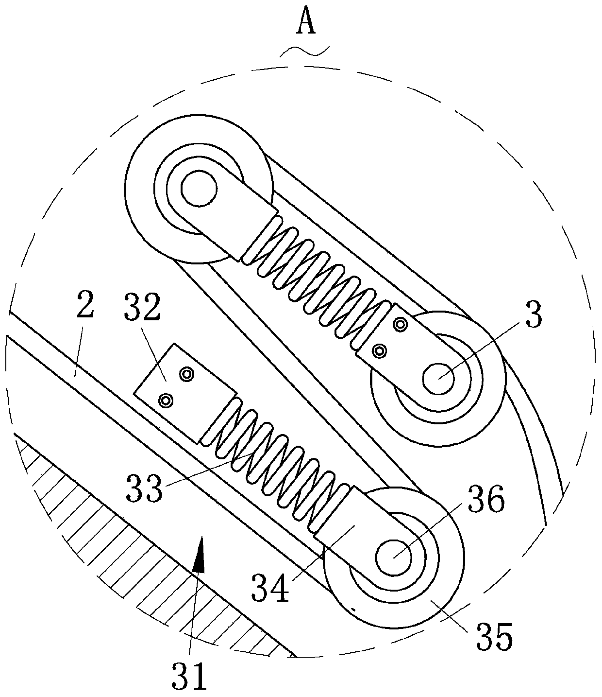 Cable winding device for robot using ultra-flexible wear-resistant cable