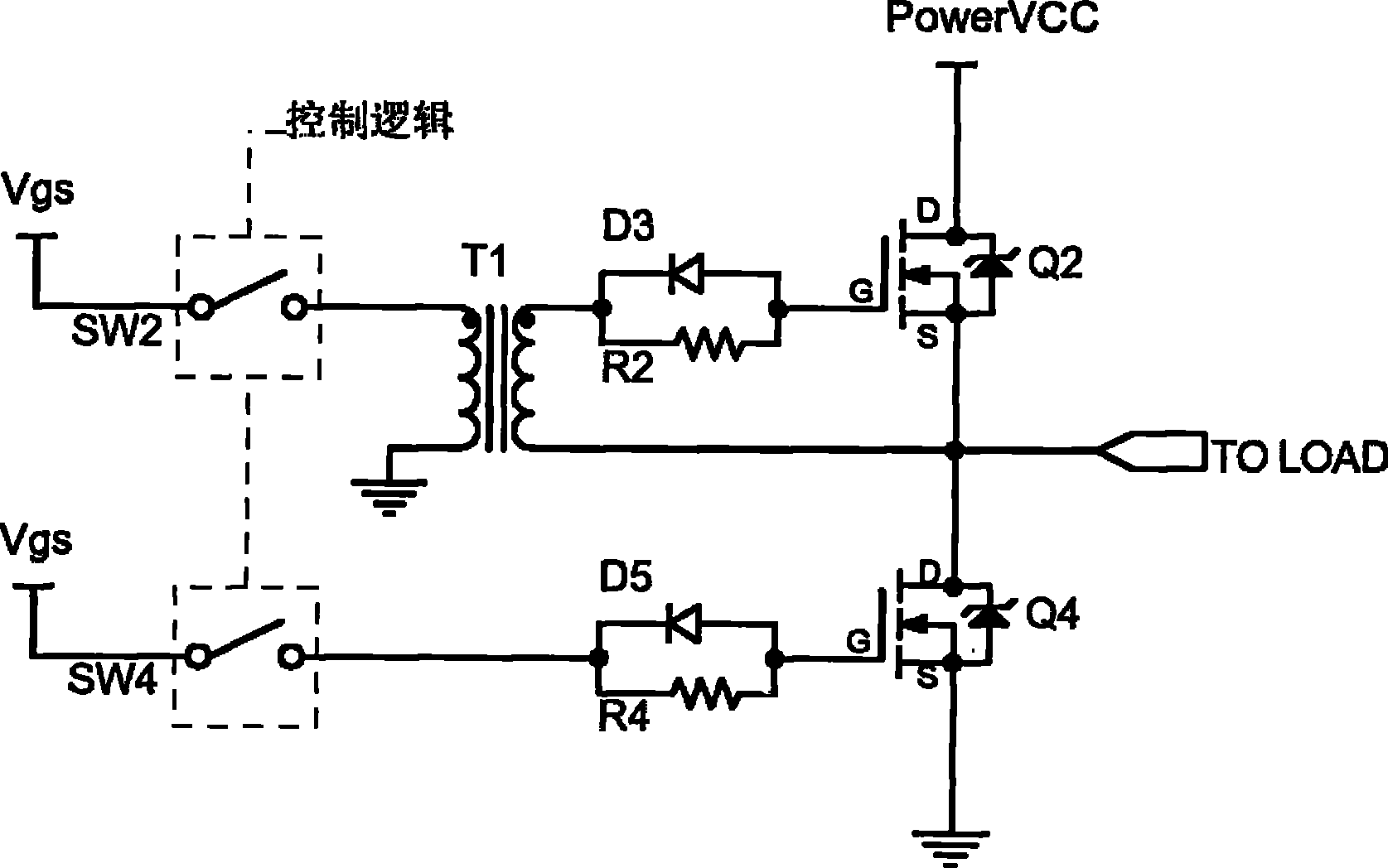 Drive circuit for high speed switch tube floating grid