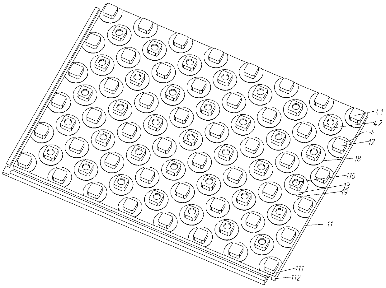 Novel floor heating module and processing process