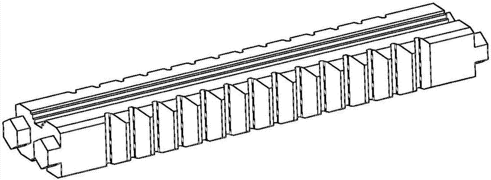 Processing method for hard-tooth-surface big-modulus cylindrical rack