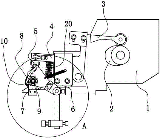 Material-saving weft cutting device for rapier loom