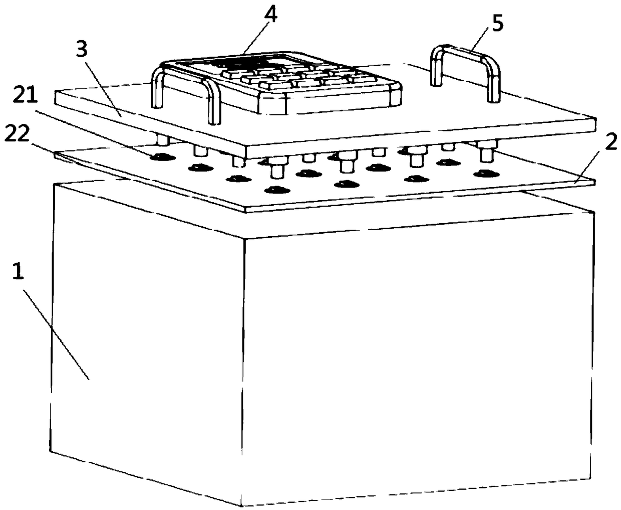 Electric push rod mechanism, device and method for encryption implantation of construction project source code