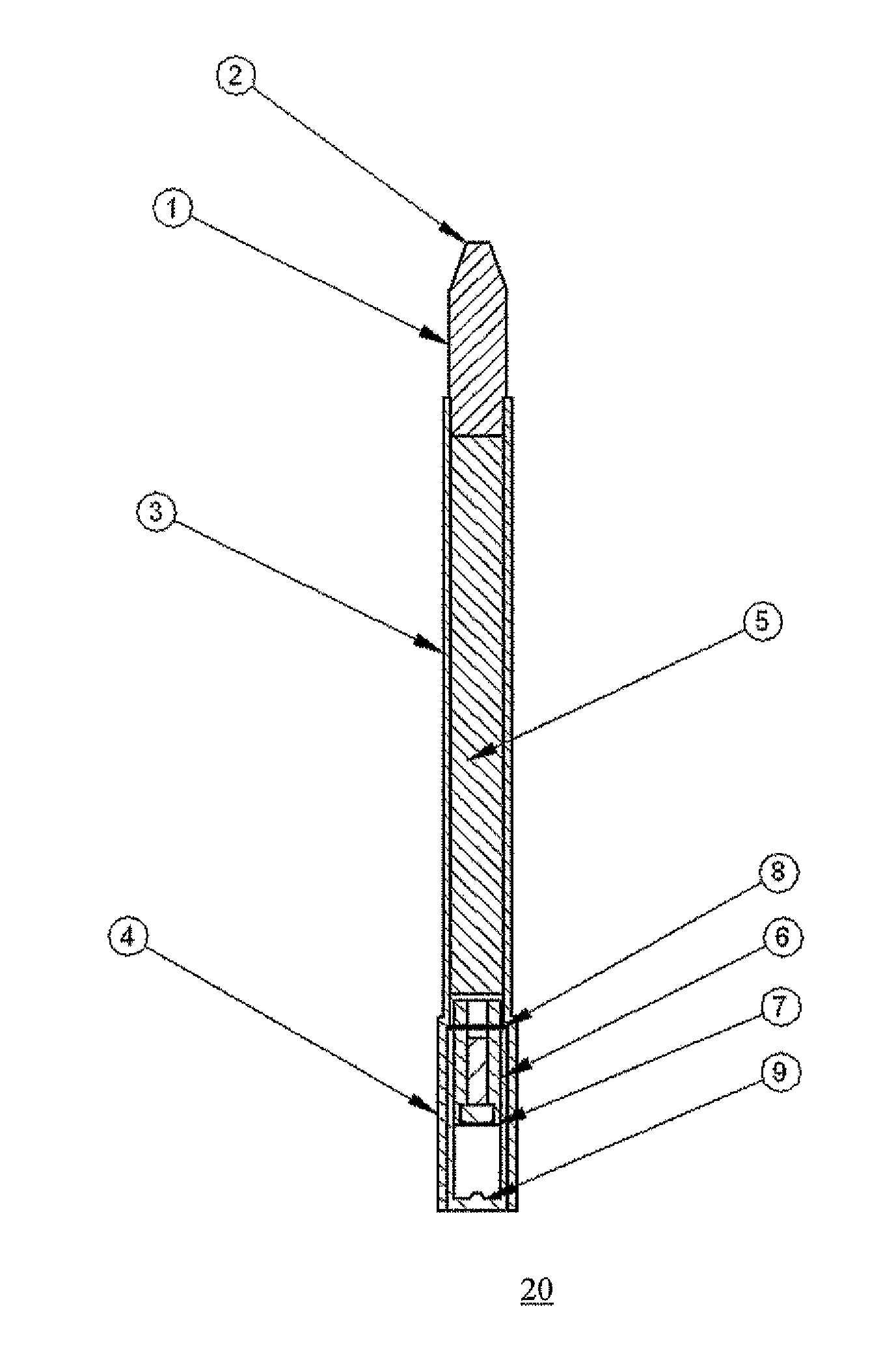 Mine defeat system and pyrotechnic dart for same