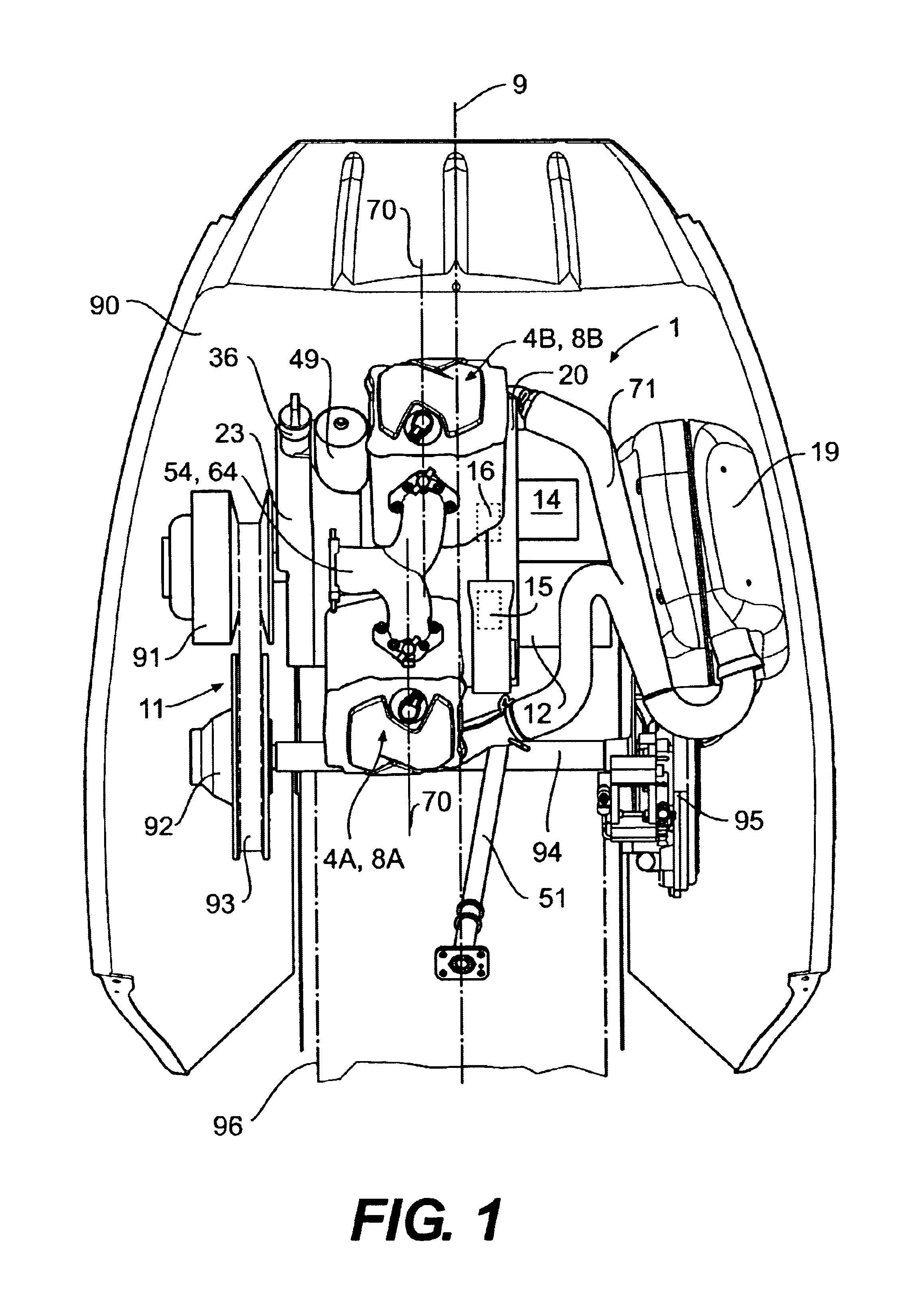 Lubrication system for a four cycle engine