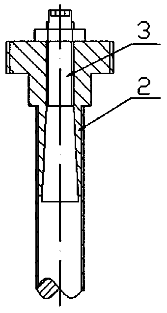 Clamp for metal thin-wall whole segment tube axial tension and compression fatigue test