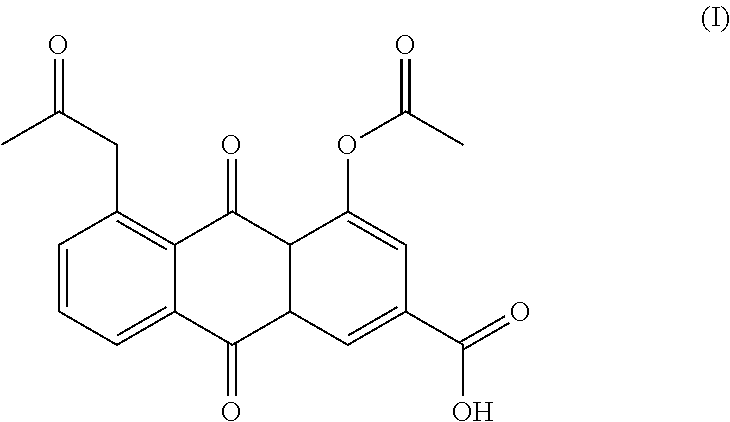 Process for the preparation of diacerin