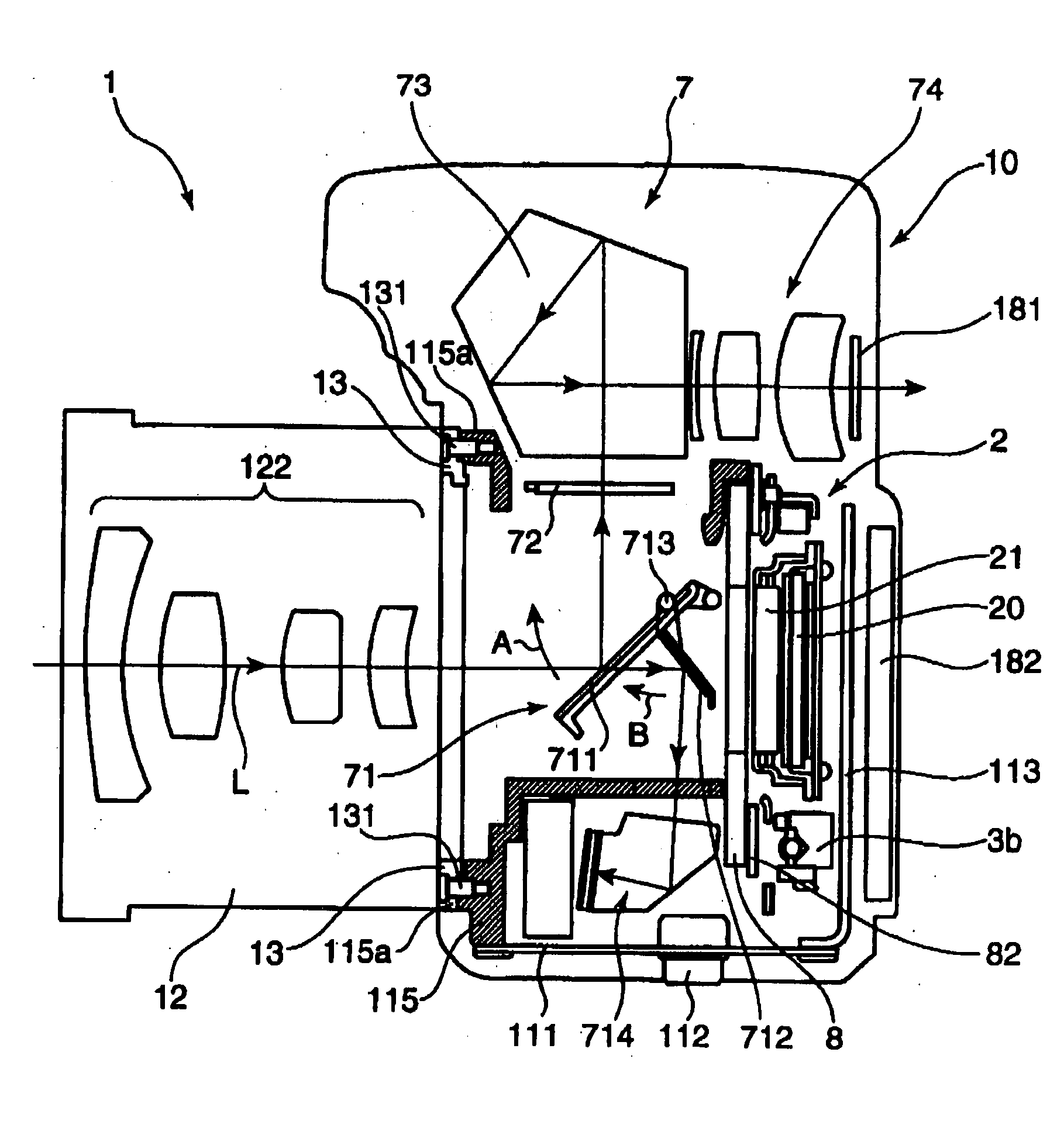 Shake correcting mechanism and camera having same shake correcting mechanism