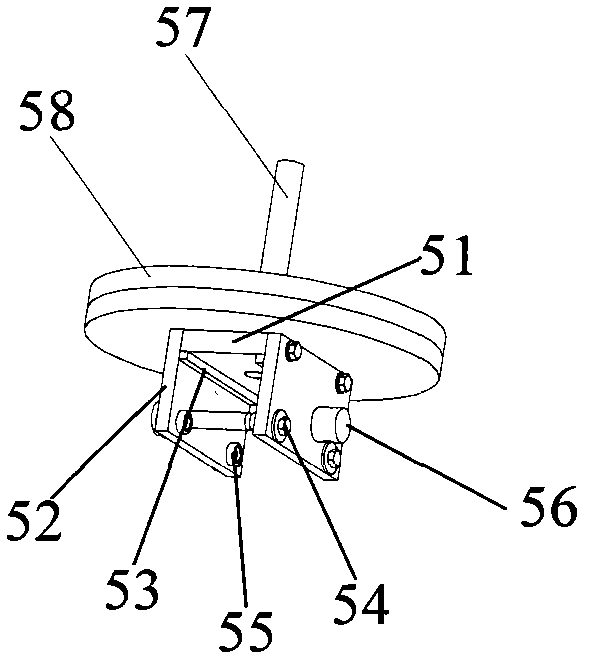 Hoisting device of center tube bundle of railway locomotive