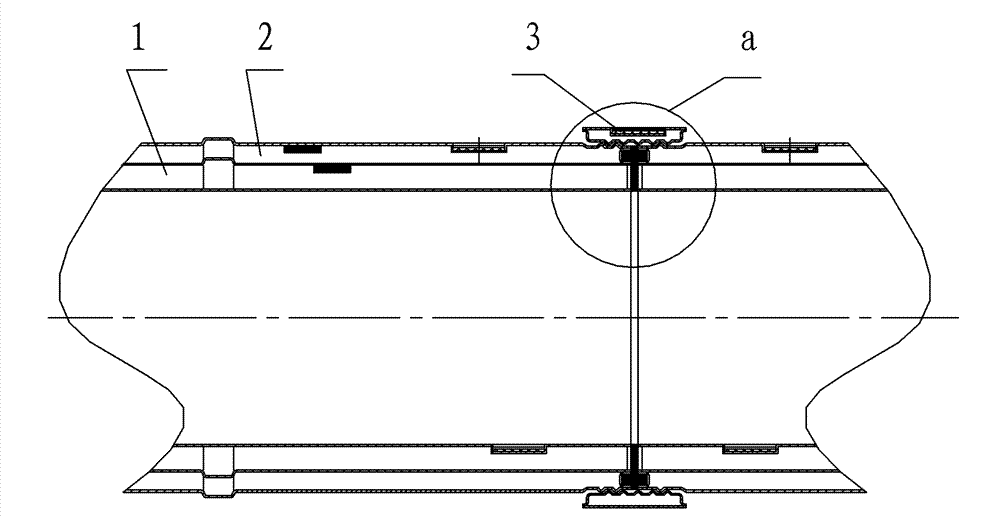 Vacuum transmission pipe and connecting structure thereof