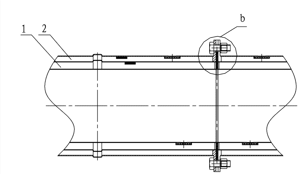 Vacuum transmission pipe and connecting structure thereof