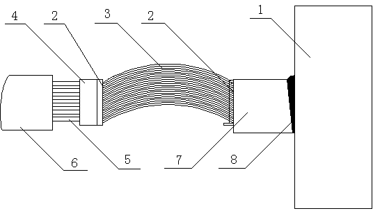 Method for welding cathode flexible bus of aluminum electrolysis cell without series power failure